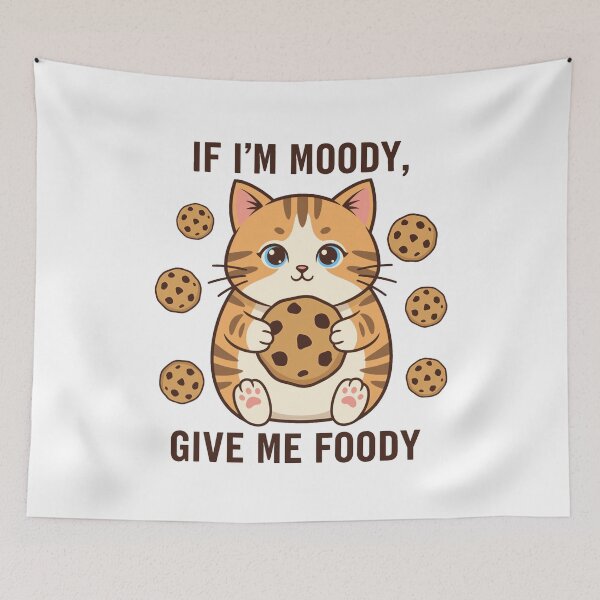Item preview, Cute Moody Tabby Cat Cookie Lover designed and sold by k3rstman1.