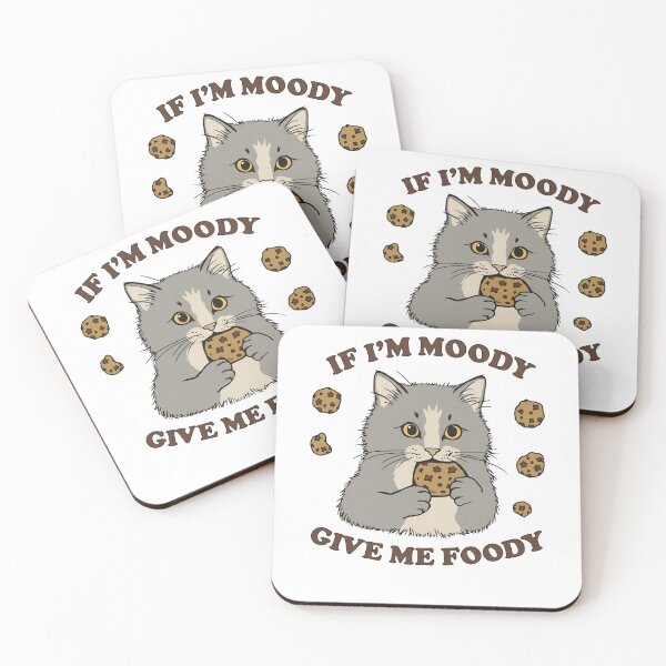 Item preview, Funny Moody Cat Eating Cookies Foodie Quote designed and sold by k3rstman1.