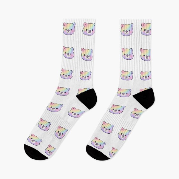 Item preview, Rainbow Pastel Kawaii Bear Face Cute Fluffy Animal designed and sold by Owcomm.