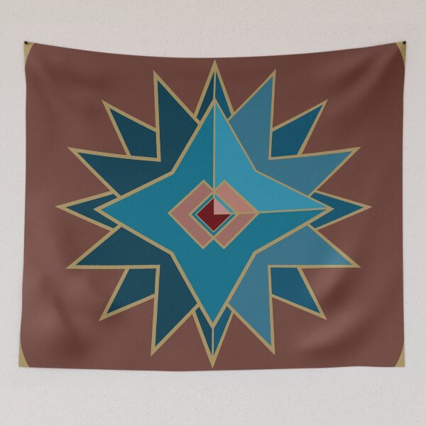 Item preview, AtaraxiaCabin: Minimalist Galactic Star Logo - Teal & Bronze Edition designed and sold by AtaraxiaCabin.