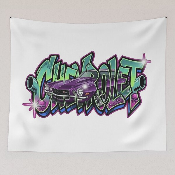 Item preview, 1970 Camaro Z28 Graffiti Art - Classic Muscle Car Urban Design designed and sold by SasquatchTrail.