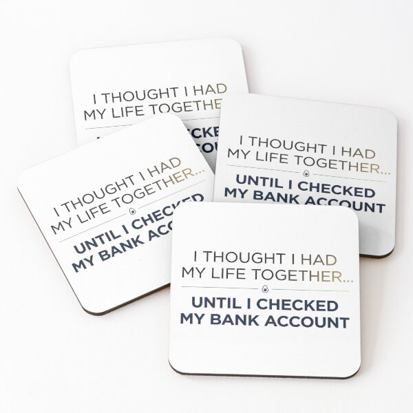 Item preview, Funny Relatable Millennial Finance - Life Together Bank Account designed and sold by oxsa82.