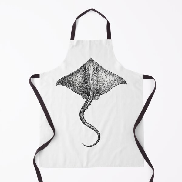 Item preview, Realistic minimalistic black and white stingray designed and sold by Minimalisticaly.