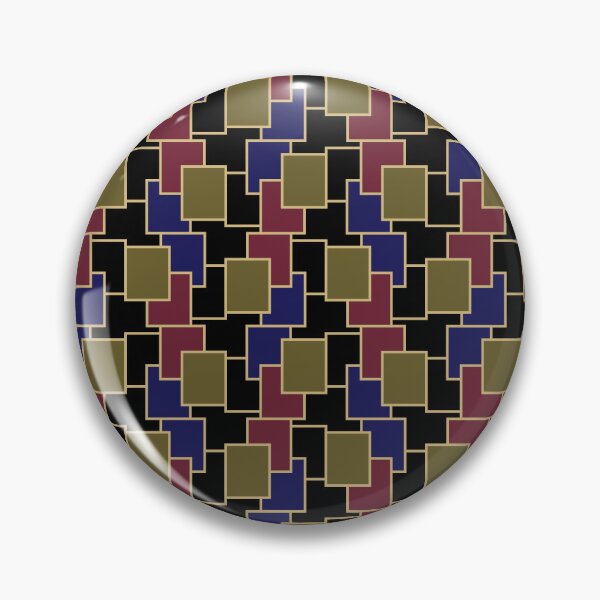 Item preview, Industrial Art Deco Geometric Pattern — Midnight & Gold designed and sold by AtaraxiaCabin.