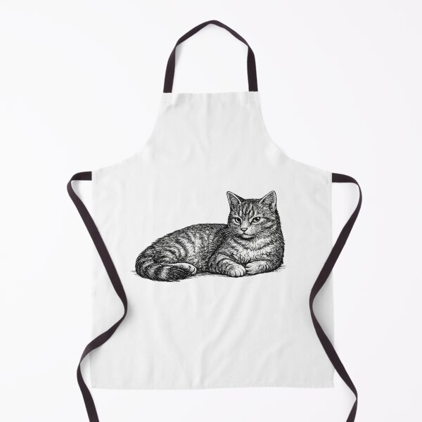 Item preview, Realistic minimalistic black and white cat designed and sold by Minimalisticaly.