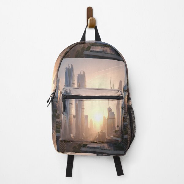 Item preview, Futuristic City Skyline Sunrise Advanced Civilizations designed and sold by SkyElevator.