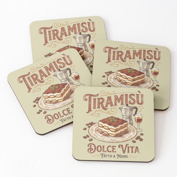 Item preview, Tiramisu Dolce Vita Italian Dessert Lover Coffee Vintage Food Italian Culture  designed and sold by Milasneeze.