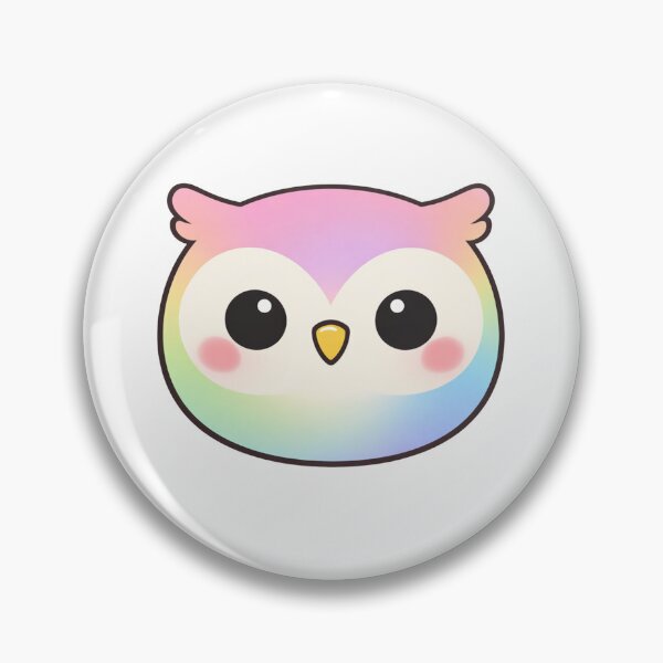Item preview, Cute Rainbow Pastel Owl Kawaii designed and sold by Owcomm.