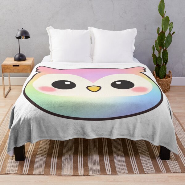 Item preview, Cute Rainbow Pastel Owl Kawaii designed and sold by Owcomm.
