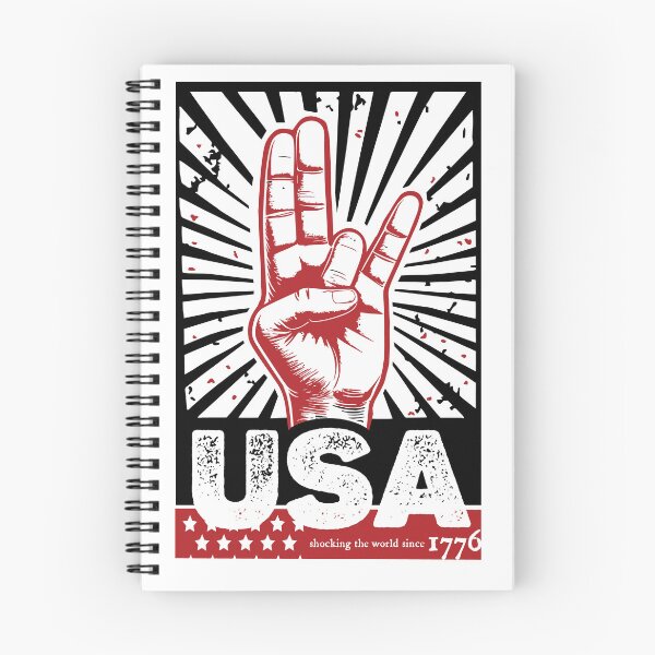 Item preview, USA Shocking the world since 1776 BLK & RED designed and sold by stevestreet.