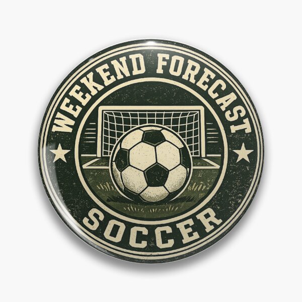 Item preview, Weekend Forecast Soccer Vintage Badge designed and sold by EastEndTownie.