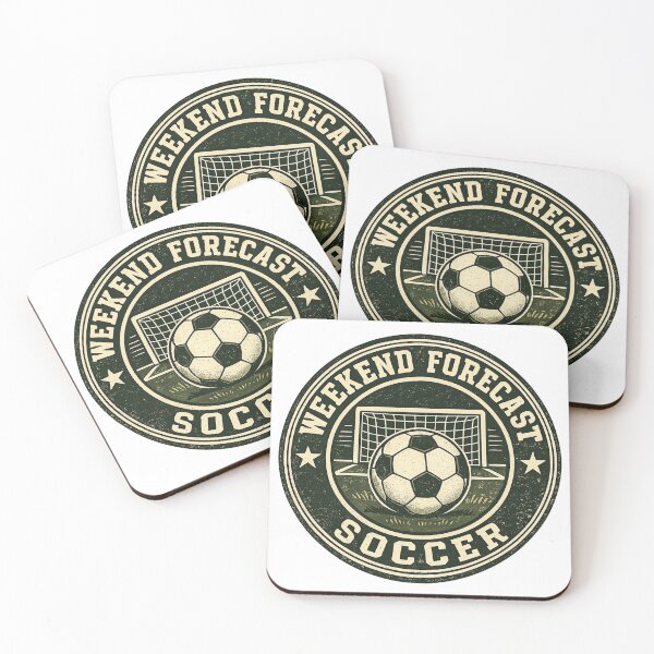 Item preview, Weekend Forecast Soccer Vintage Badge designed and sold by EastEndTownie.