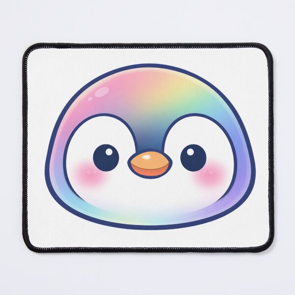 Item preview, Cute Rainbow Penguin Face Kawaii Pastel designed and sold by Owcomm.