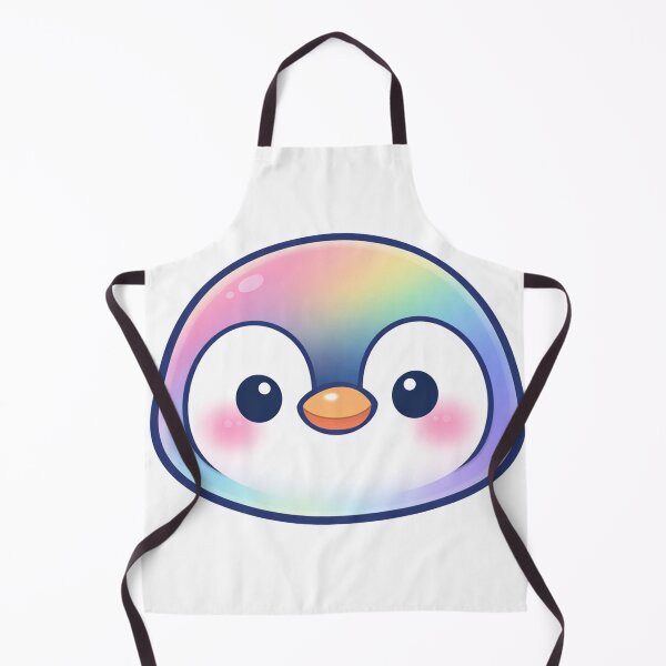 Item preview, Cute Rainbow Penguin Face Kawaii Pastel designed and sold by Owcomm.