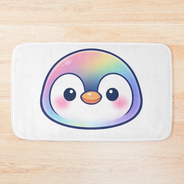 Item preview, Cute Rainbow Penguin Face Kawaii Pastel designed and sold by Owcomm.