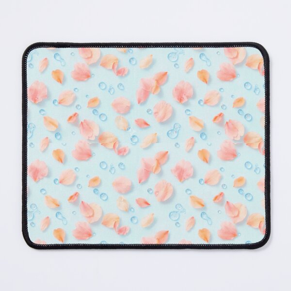 Item preview, Dreamy Pastel Pink Petals and Water Drops Pattern designed and sold by MT-Hub | Art for Every Soul.