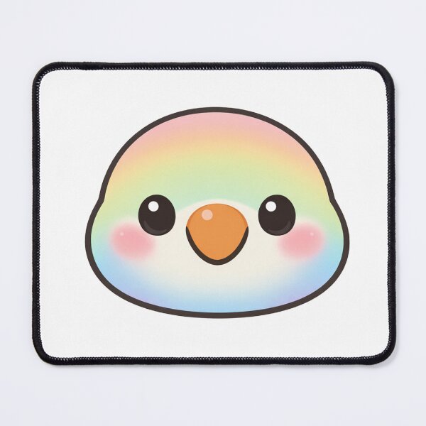 Item preview, Cute Rainbow Pastel Bird Face Kawaii designed and sold by Owcomm.