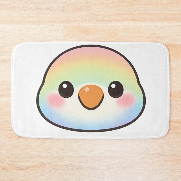 Item preview, Cute Rainbow Pastel Bird Face Kawaii designed and sold by Owcomm.