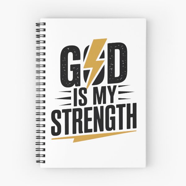 Item preview, God Is My Strength Christian T-Shirt | Bold Faith Gym Religious Gift designed and sold by EvolusionPro.