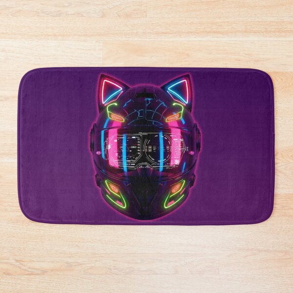 Item preview, Cyber Cat Helmet Neon Interface designed and sold by powersunlight.