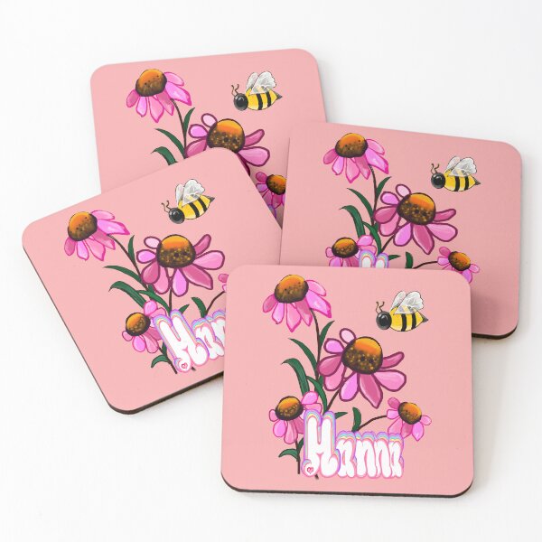 Item preview, Hanna Name - with flowers and honey bees Top 10 best personaIized custom name gift ideas for girls and women named Hanna designed and sold by Artonmytee.