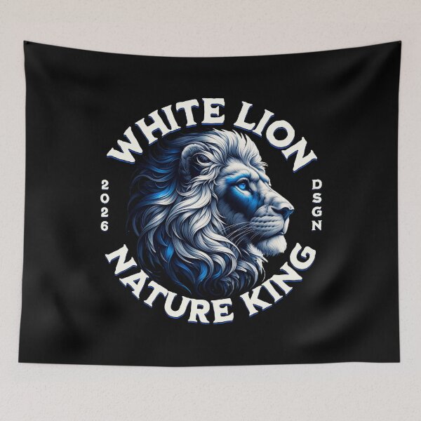 Item preview, white lion designed and sold by wildforcedesign.
