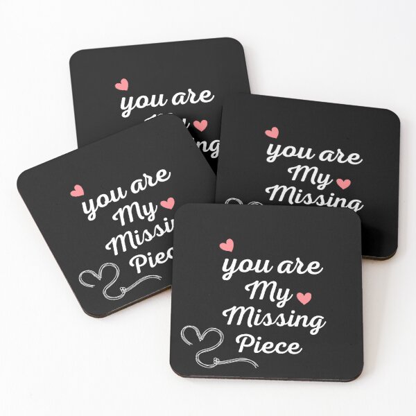 Item preview, "You Are My Missing Piece - Romantic Couple Hoodie - Minimalist Design" designed and sold by Heartbeat Studio by Yederlin.