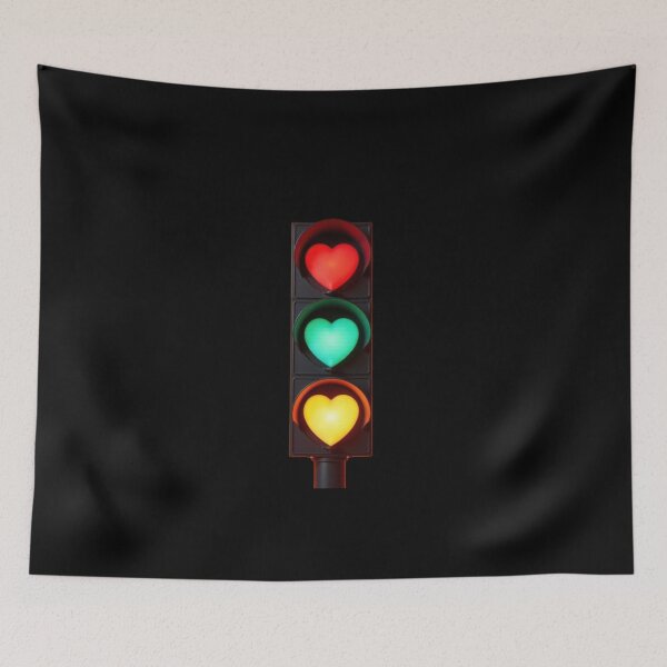 Item preview, Love Is a Green Light Heart Traffic designed and sold by Lellenatavarez.