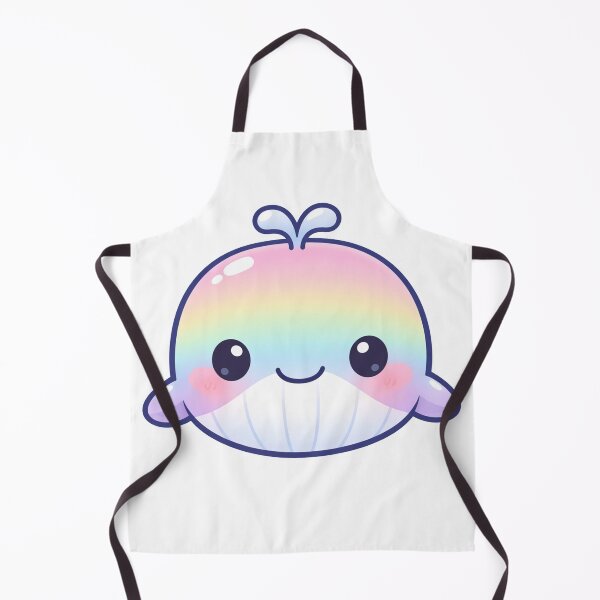 Item preview, Cute Rainbow Pastel Whale with Kawaii designed and sold by Owcomm.