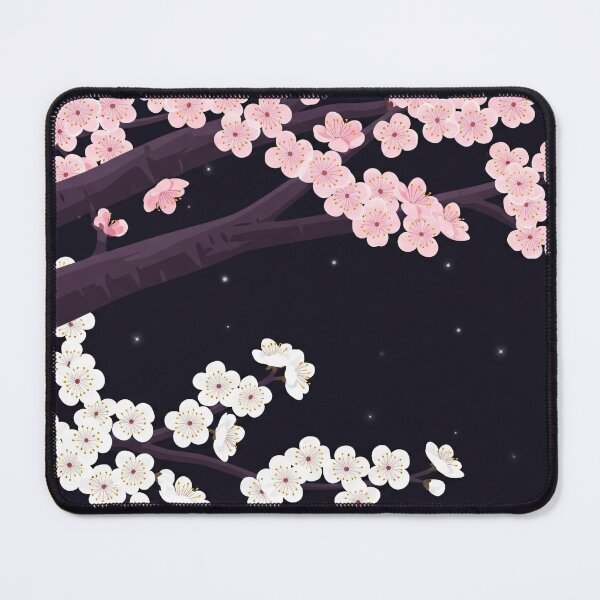 Item preview, Cherry Blossom Night Sky Pink White Flowers designed and sold by PixorStudio.