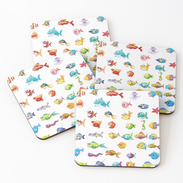 Item preview, Happy Colorful Fish Underwater Life designed and sold by Lellenatavarez.