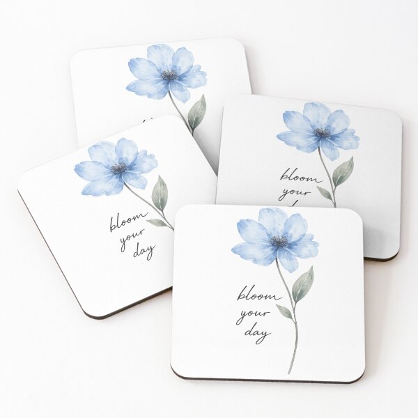 Item preview, delicate blue flower aesthetic designed and sold by bosamji.