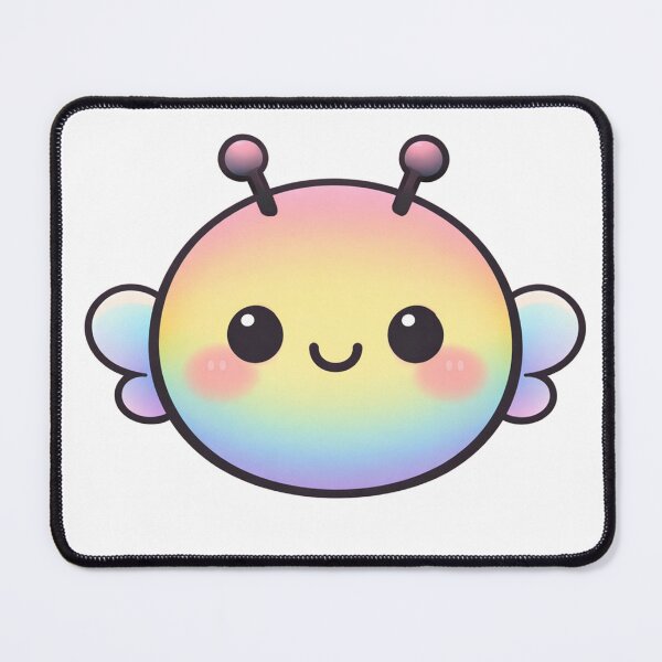 Item preview, Rainbow Pastel Kawaii Bee designed and sold by Owcomm.