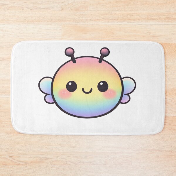 Item preview, Rainbow Pastel Kawaii Bee designed and sold by Owcomm.
