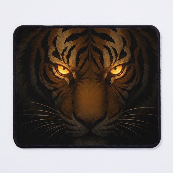 Item preview, Cave Tiger with Glowing Eyes designed and sold by nikkolaus.