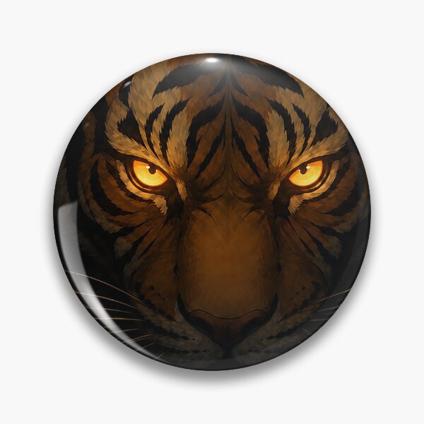 Item preview, Cave Tiger with Glowing Eyes designed and sold by nikkolaus.
