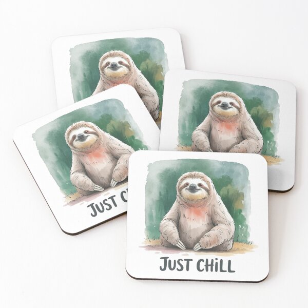 Item preview, Cute Sloth Just Chill – Relaxed Calm Vibes Aesthetic designed and sold by Cool-cat-art.