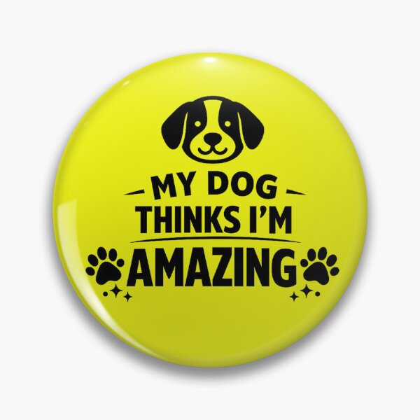 Item preview, My Dog Thinks I’m Amazing. Minimalist Dog Lover Design. Funny Dog Quote designed and sold by DesignHouse07.