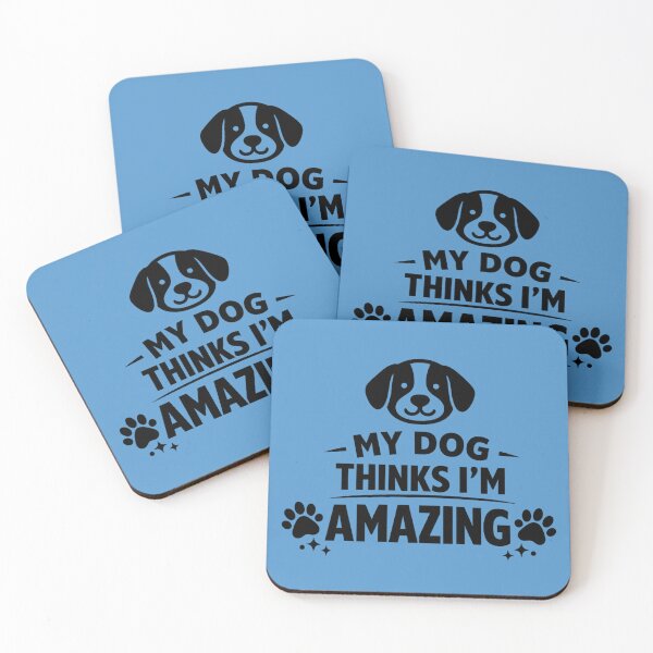 Item preview, My Dog Thinks I’m Amazing. Minimalist Dog Lover Design. Funny Dog Quote designed and sold by DesignHouse07.