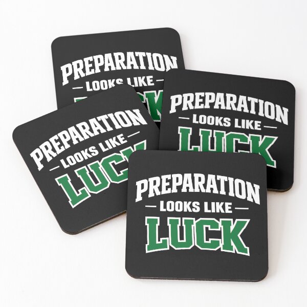 Item preview, Luck Looks Like Preparation St Patricks Day Motivational Quote designed and sold by TeeTimeTreasure.
