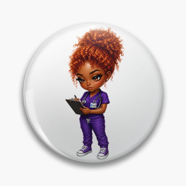 Item preview, Black Nurse Chibi Style designed and sold by MoonSpeaksTV.