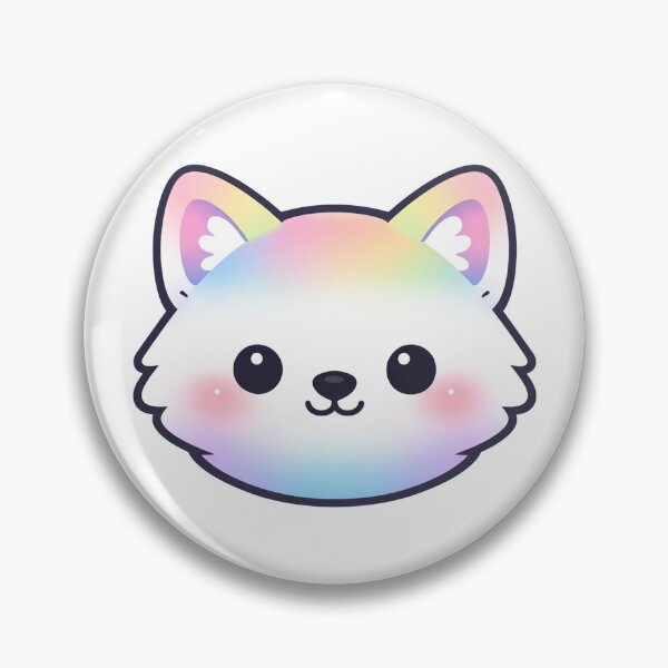 Item preview, Pastel Rainbow Kawaii Fox  designed and sold by Owcomm.