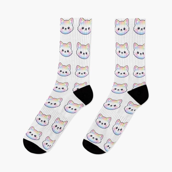 Item preview, Pastel Rainbow Kawaii Fox  designed and sold by Owcomm.