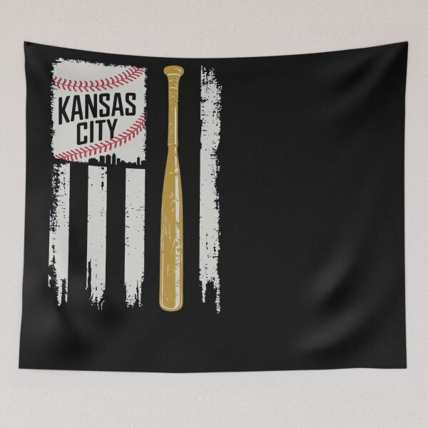 Item preview, Kansas City Baseball Flag  Patriotic Baseball designed and sold by VinhSinh.