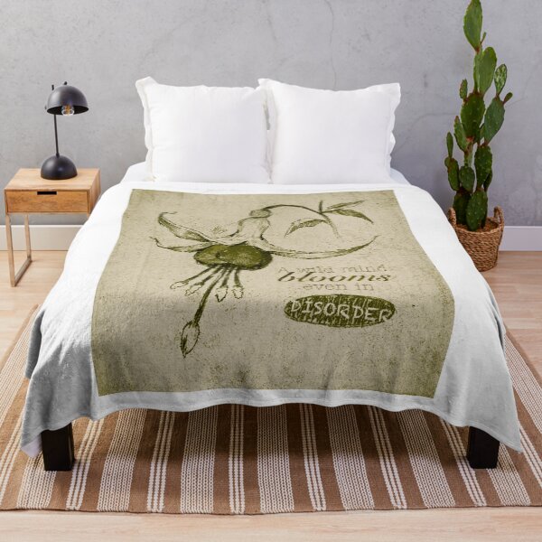 Item preview, BLOOMING DISORDER OLIVE SKETCH POSTER designed and sold by melyverso.