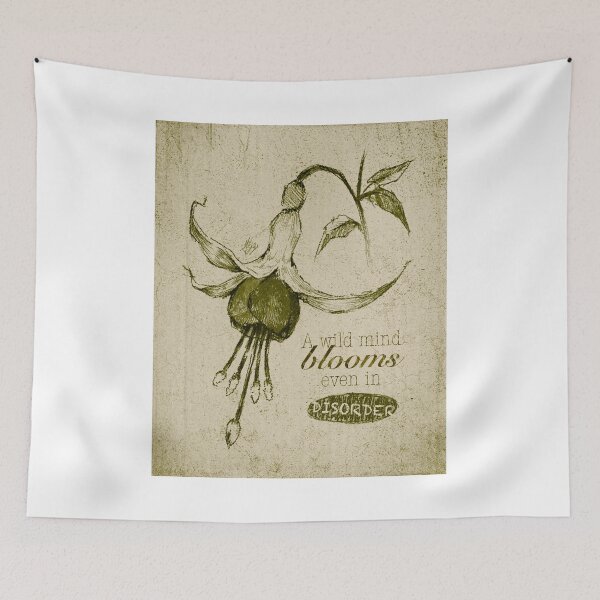 Item preview, BLOOMING DISORDER OLIVE SKETCH POSTER designed and sold by melyverso.