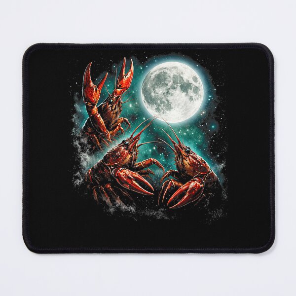 Item preview, Three Crawfish Moon Crawfish Howling to The Moon designed and sold by Juansustait.