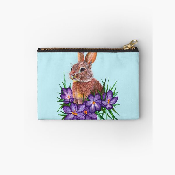 Item preview, Fuzzy Bunny in a Field of Purple Flowers designed and sold by GDiEDesigns.