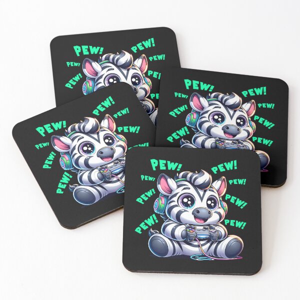 Item preview, Funny Zebra Gamer Videogame Pew Gaming Zoo Boys Girls Kids designed and sold by rafaeltto.