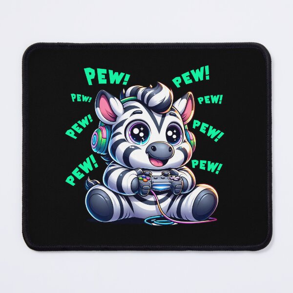 Item preview, Funny Zebra Gamer Videogame Pew Gaming Zoo Boys Girls Kids designed and sold by rafaeltto.